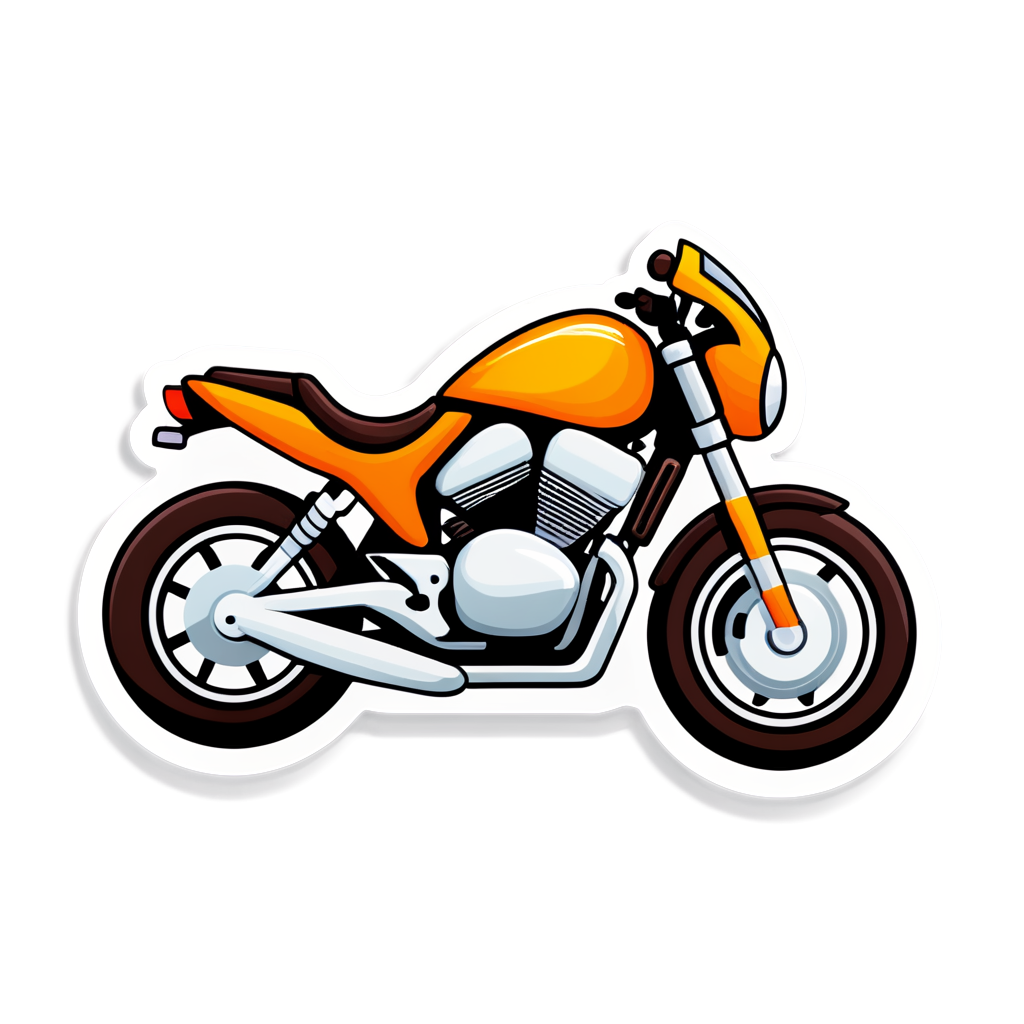 Cute Motorcycle Sticker