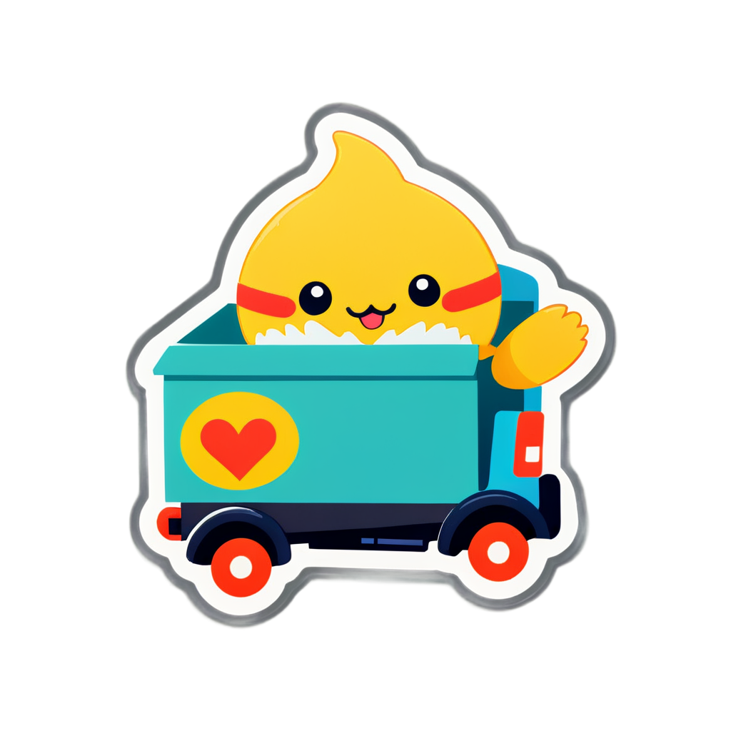 Cute Moving Sticker