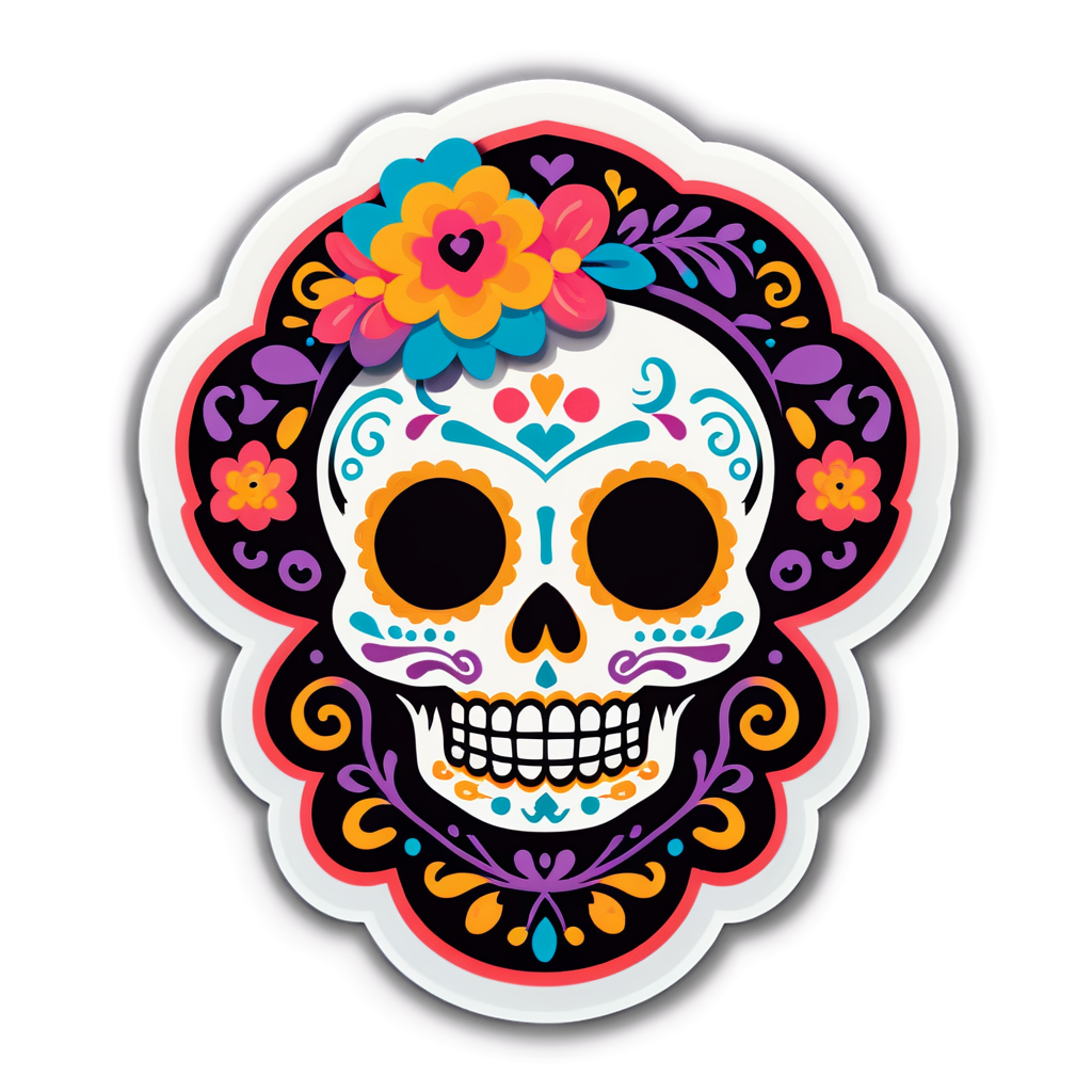 Cute Muertos Sticker