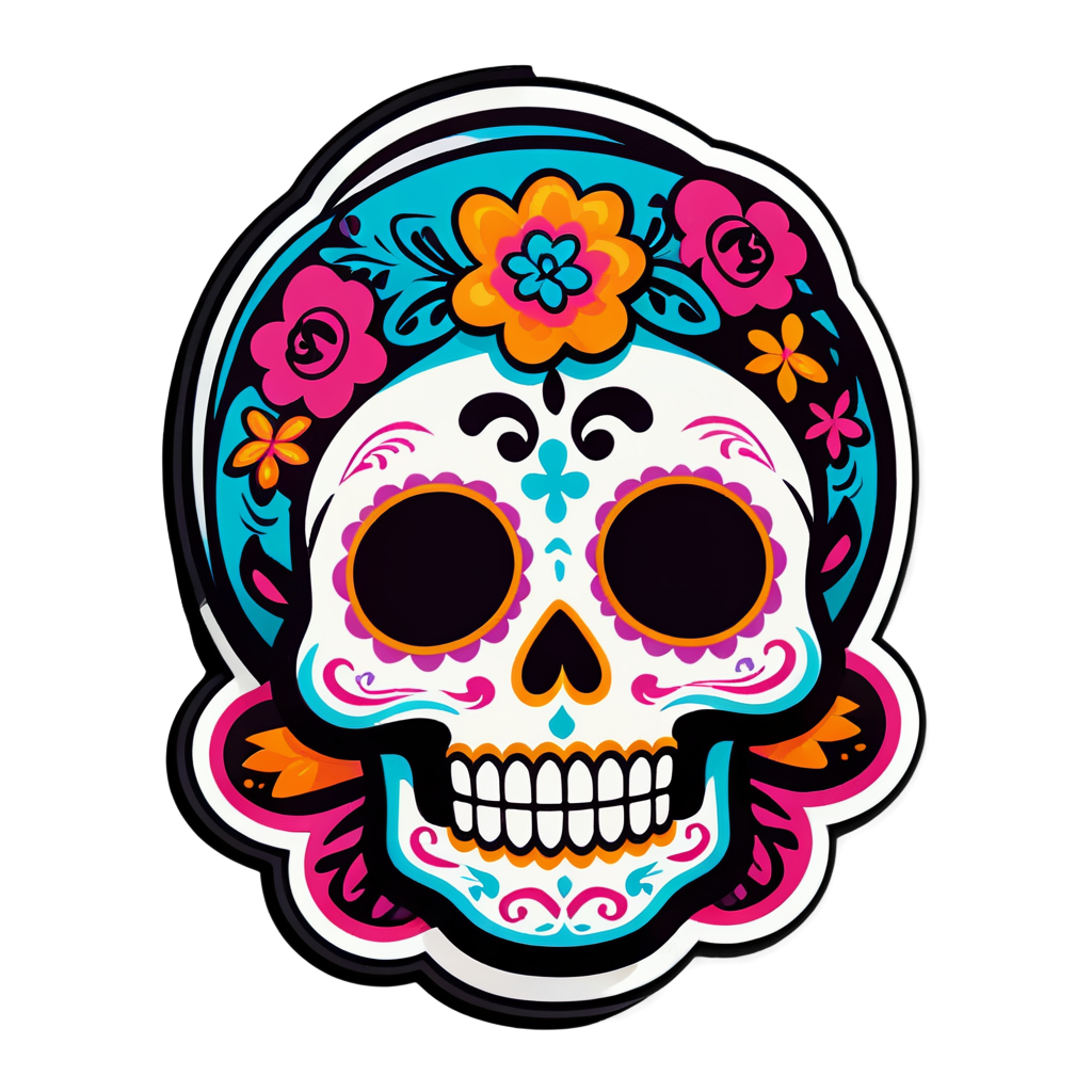 Cute Muertos Sticker