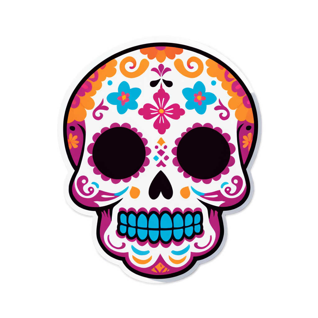 Cute Muertos Sticker