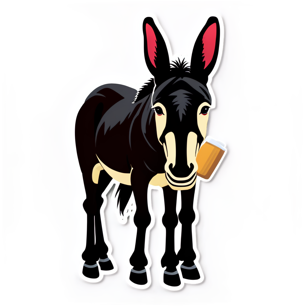 Cute Mules Sticker