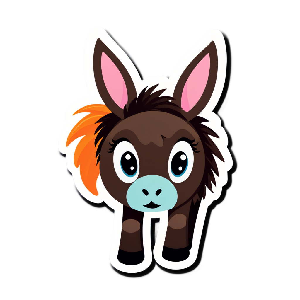 Cute Mules Sticker