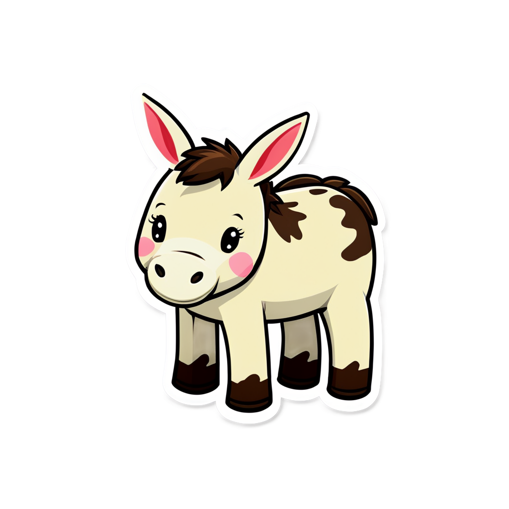 Cute Mules Sticker