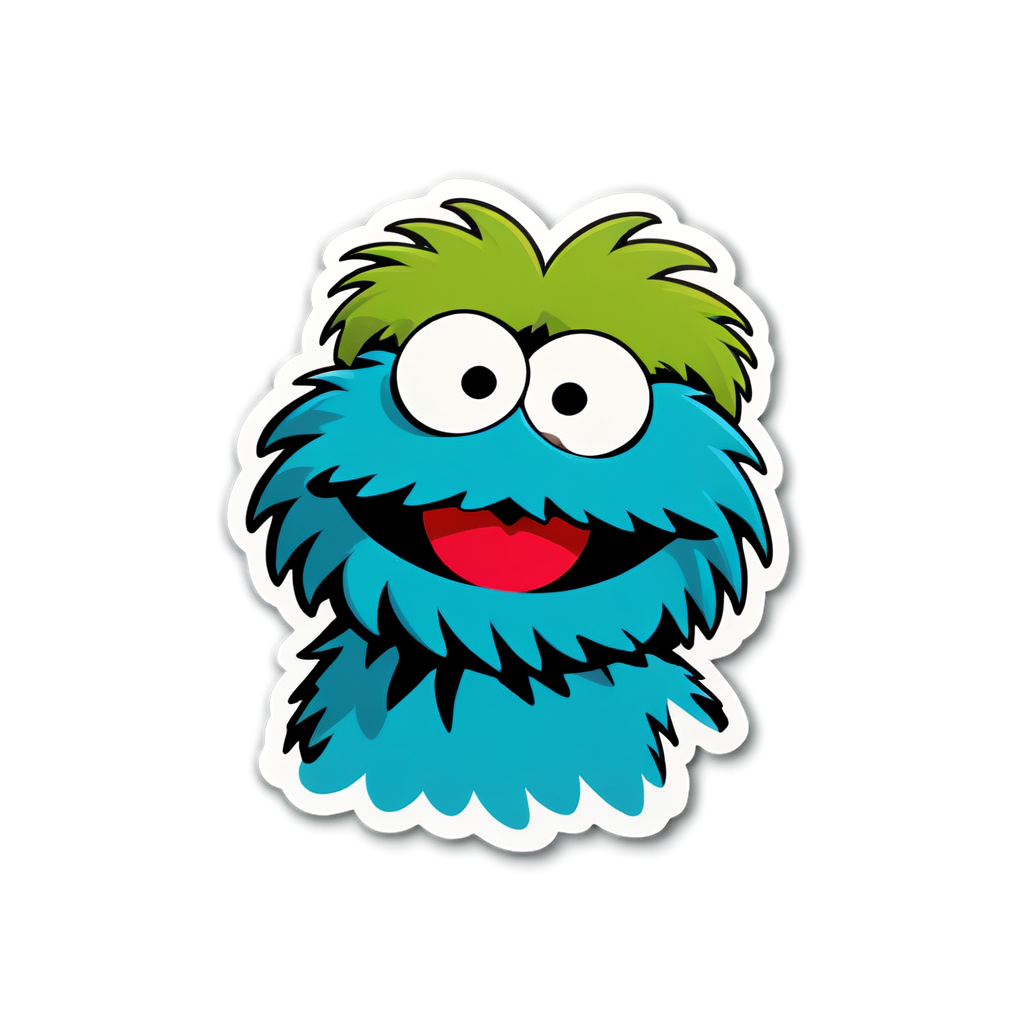 Cute Muppet Sticker