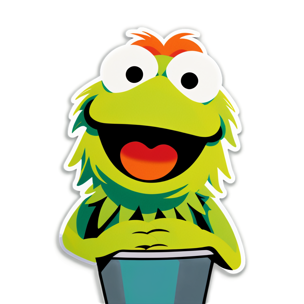 Cute Muppet Sticker