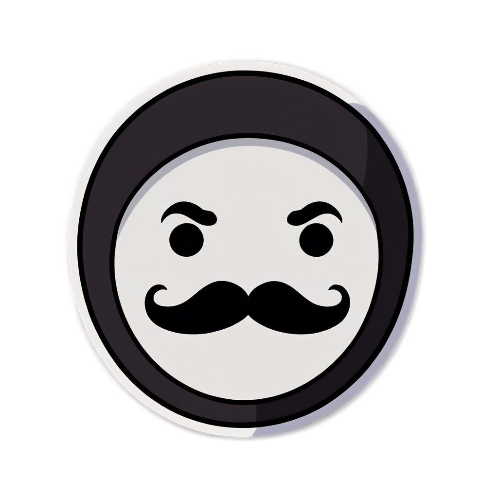 Mustache Sticker Kit