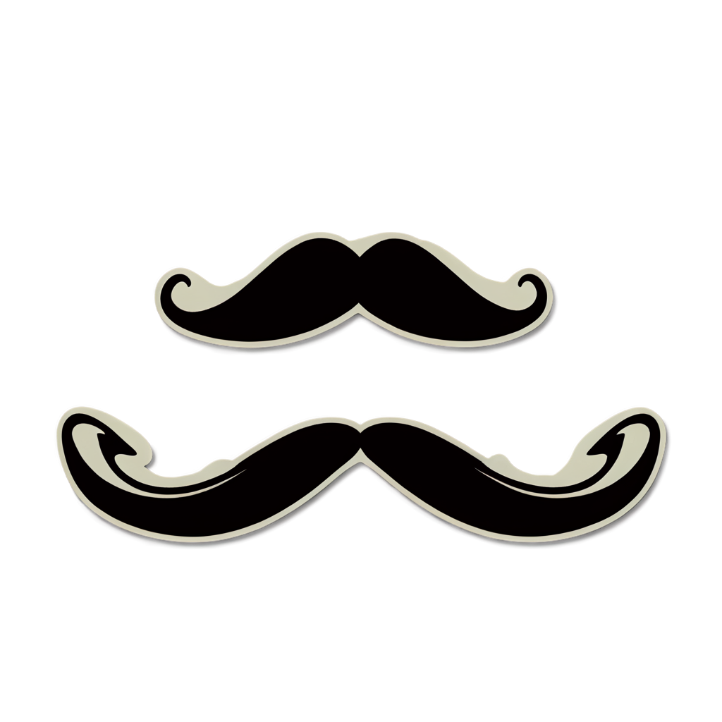 Mustache Sticker Kit