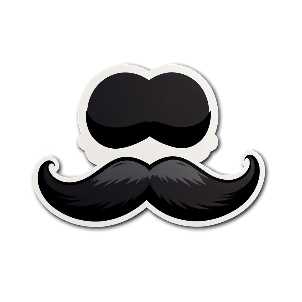 Mustache Sticker Ideas