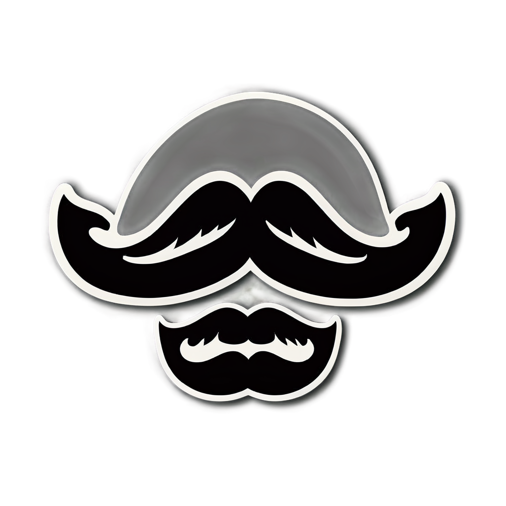 Mustache Sticker Ideas