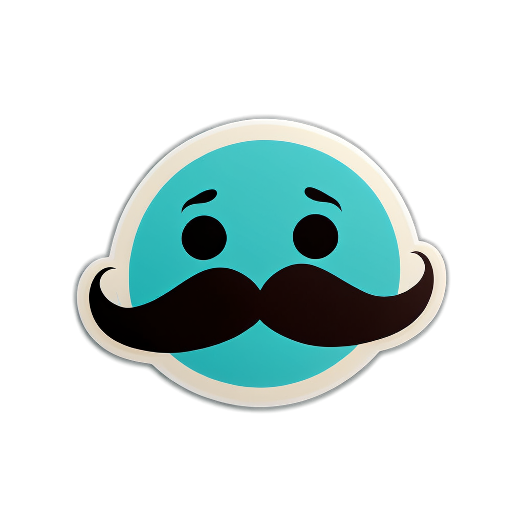 Mustache Sticker Ideas