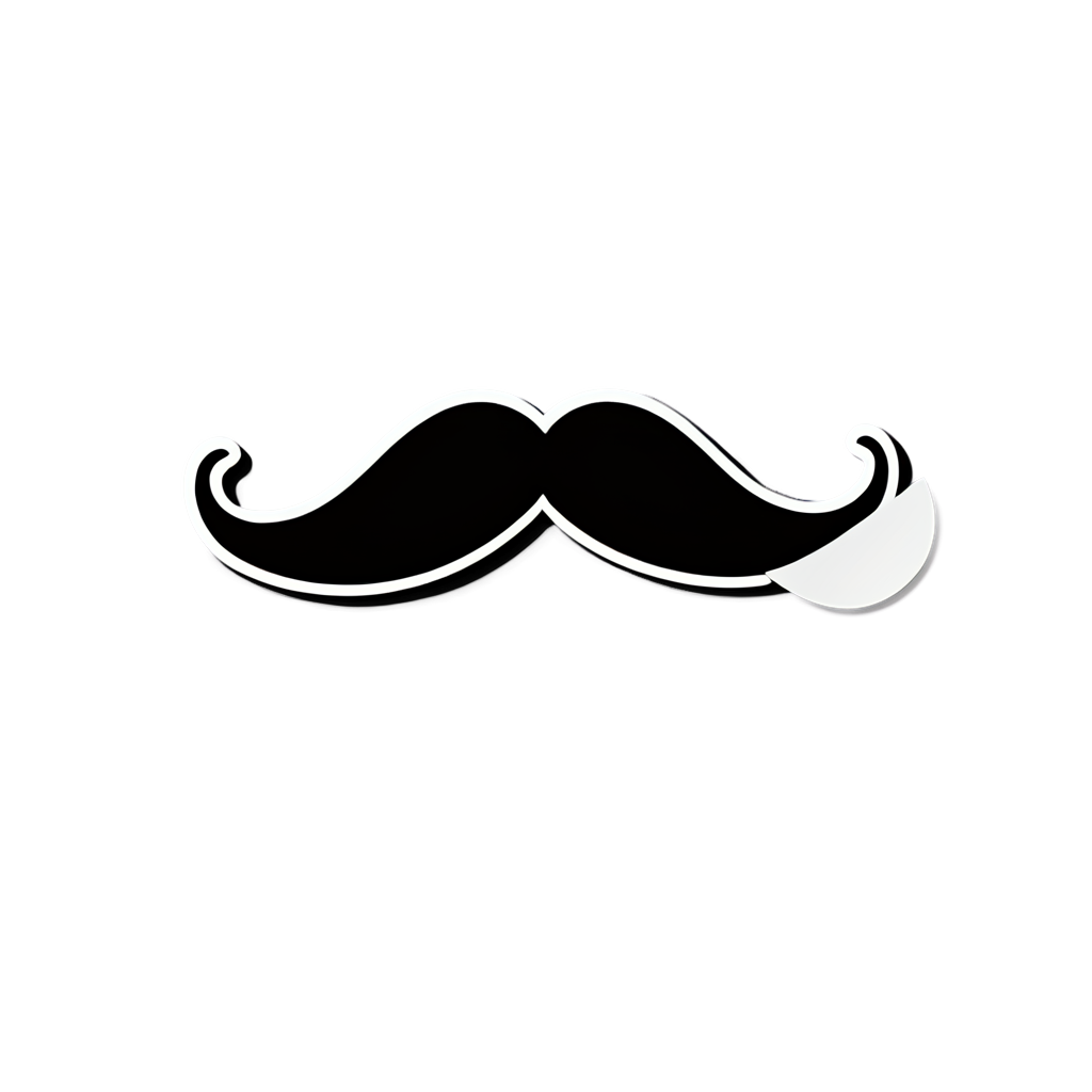 Cute Mustache Sticker