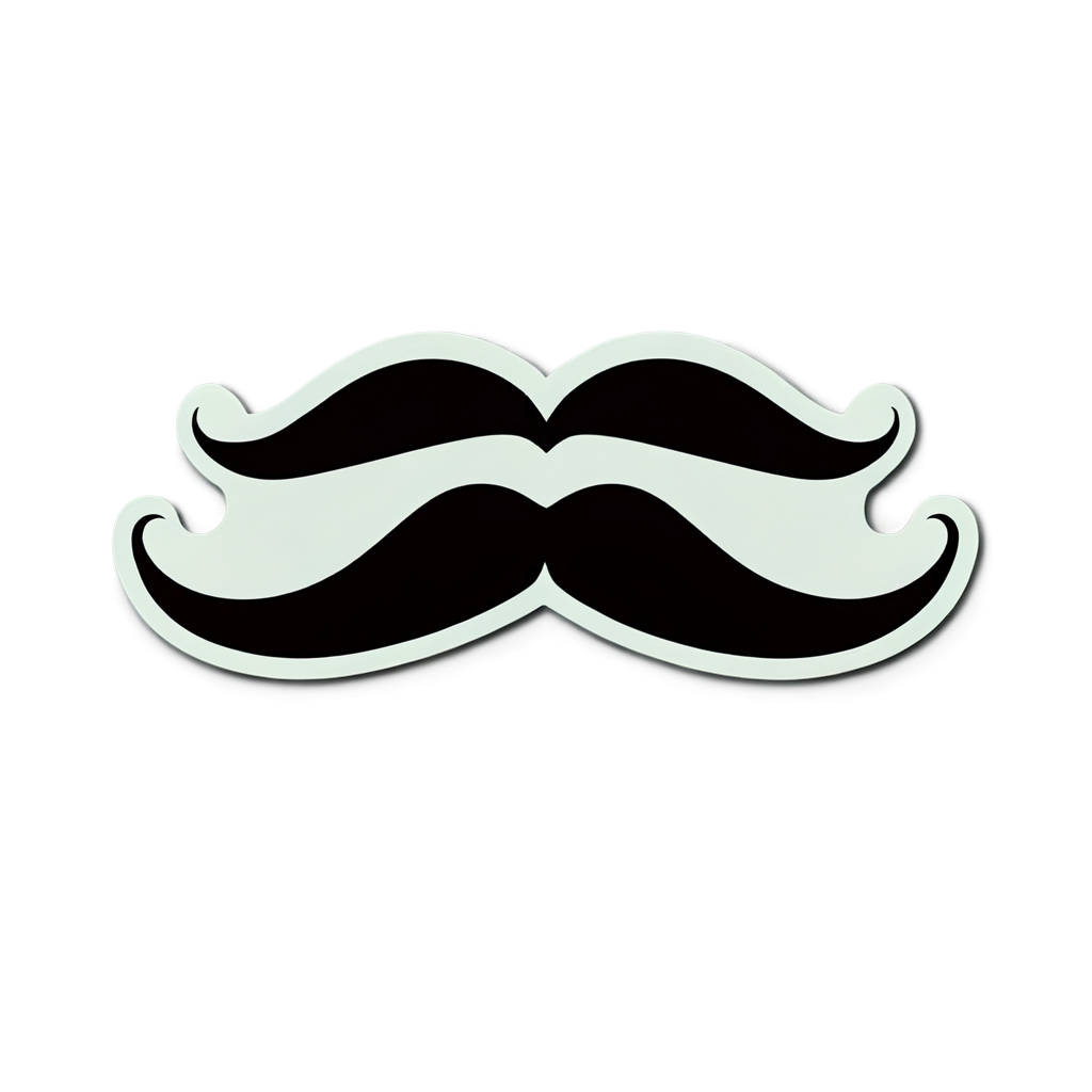 Cute Mustache Sticker