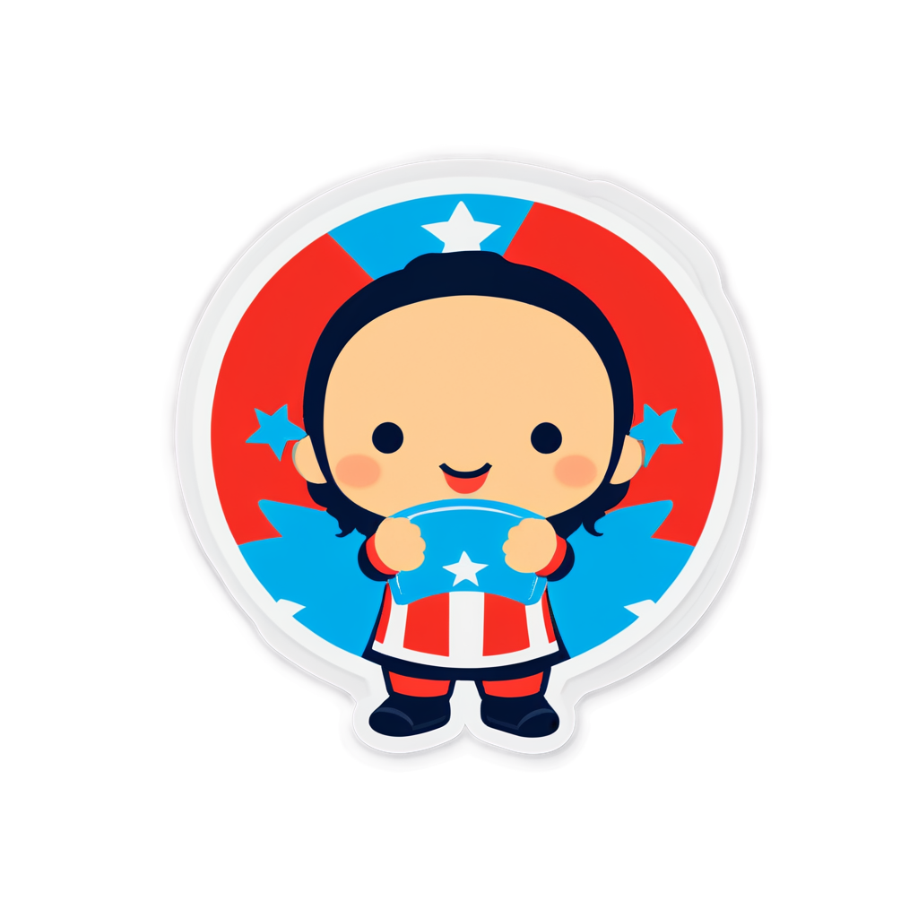 Cute Nation Sticker