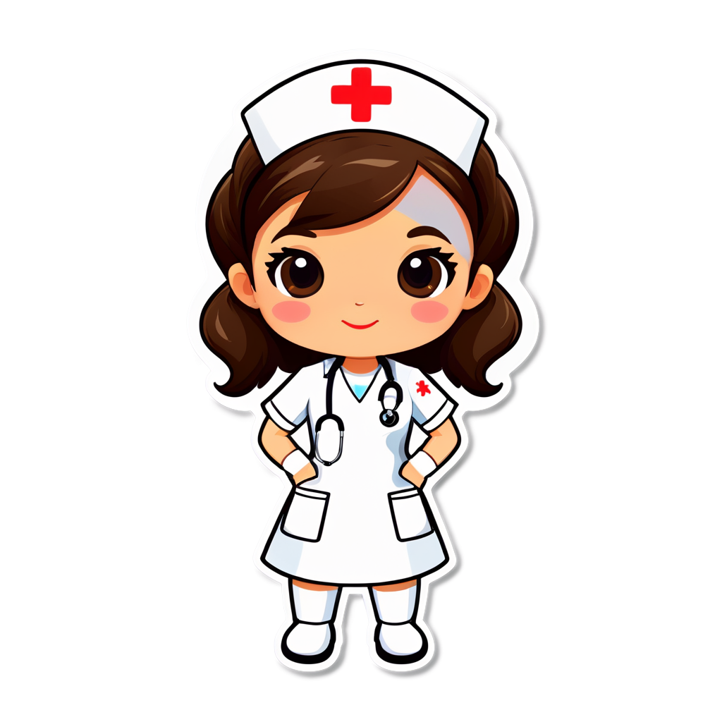 Cute Nurse Sticker