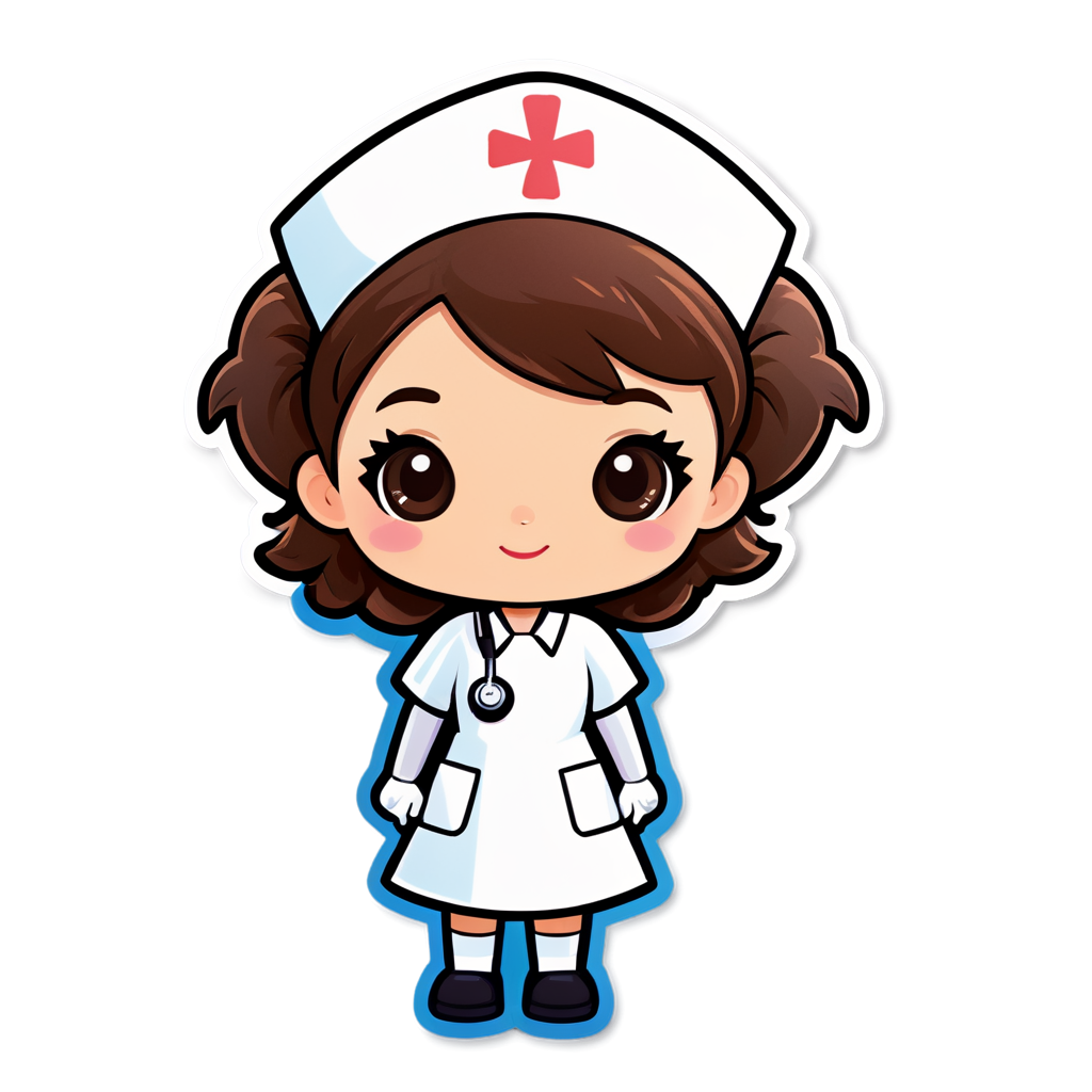 Cute Nurse Sticker