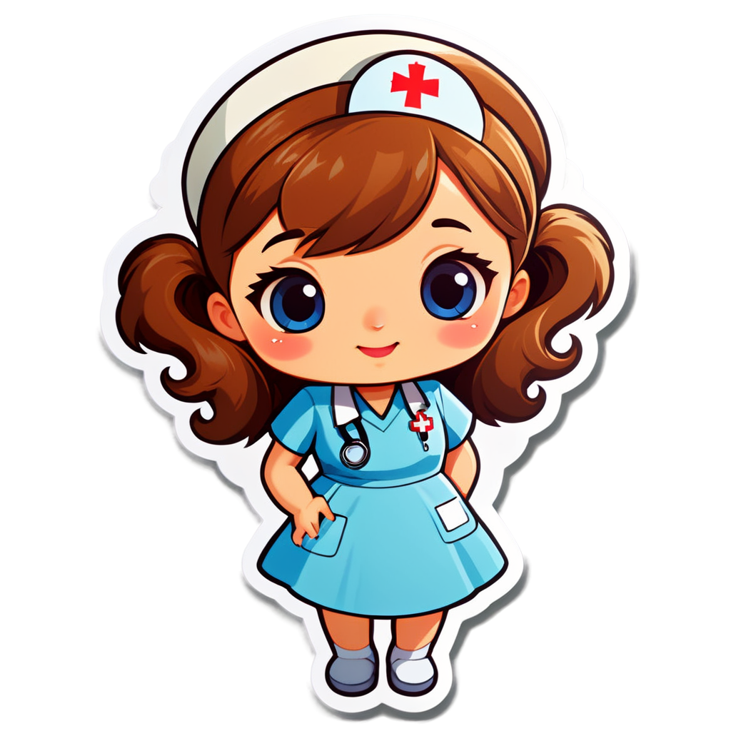 Cute Nurse Sticker