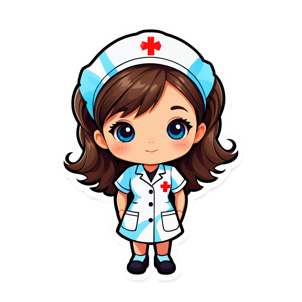 Cute Nurse Sticker