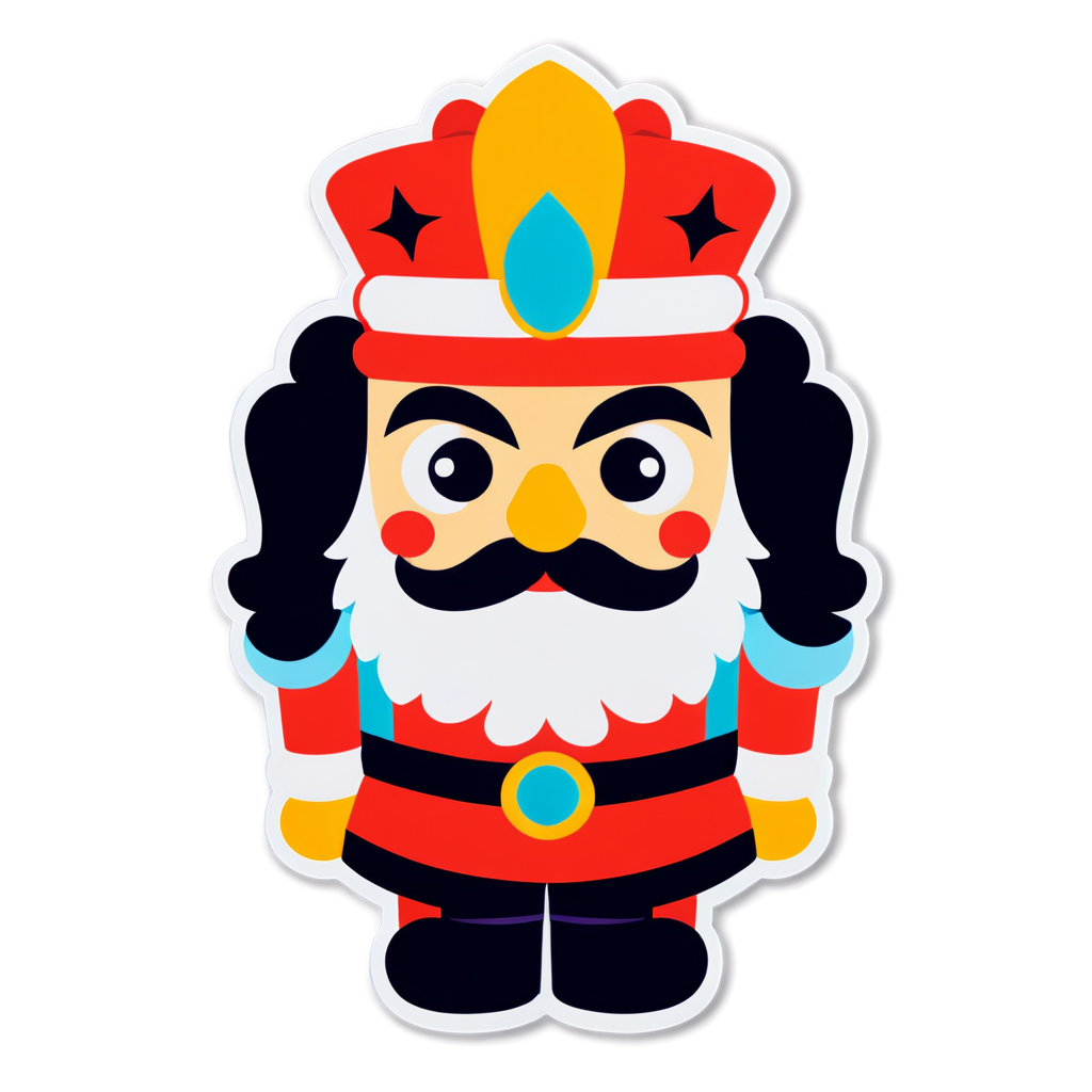 Cute Nutcracker Sticker