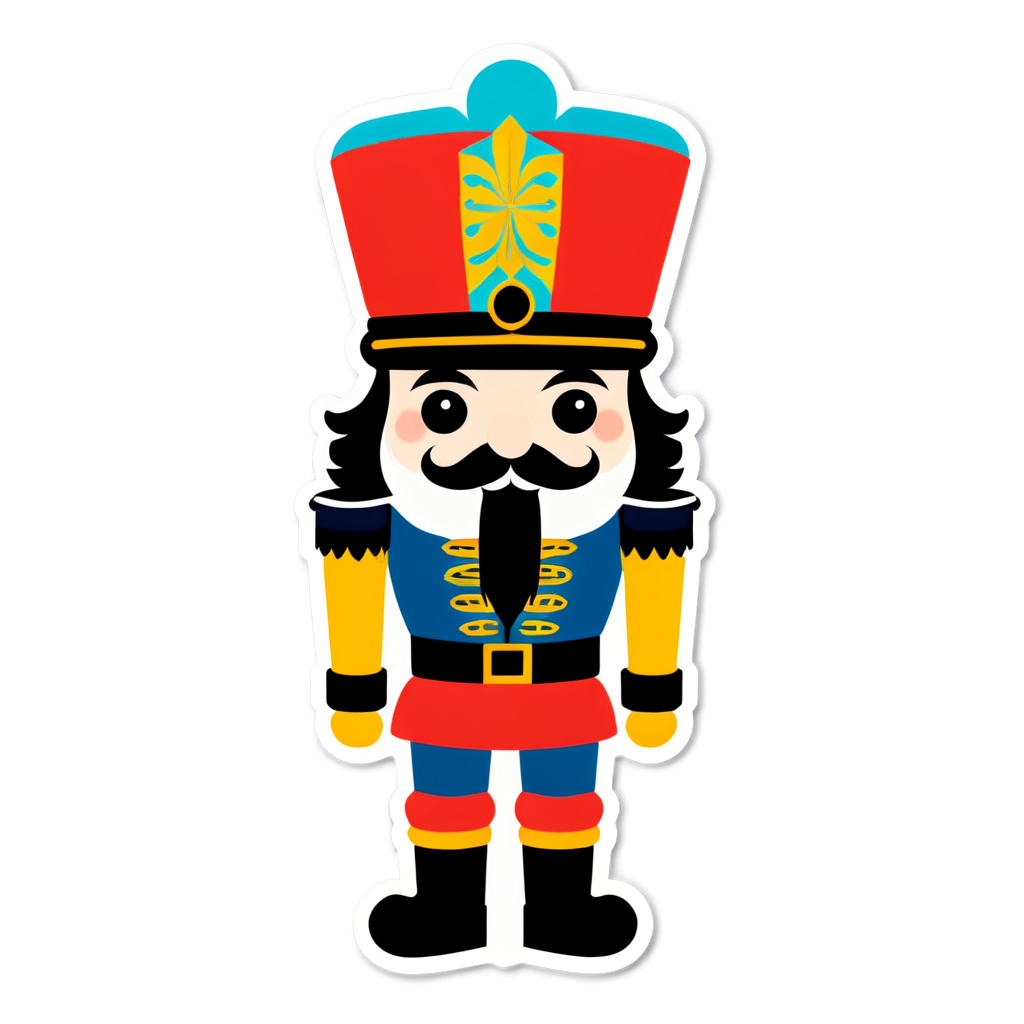 Cute Nutcracker Sticker