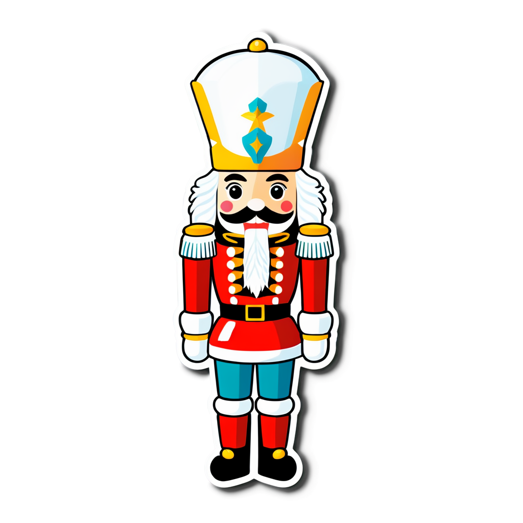 Cute Nutcracker Sticker