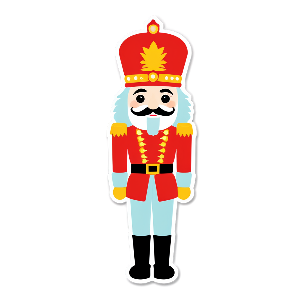 Cute Nutcracker Sticker