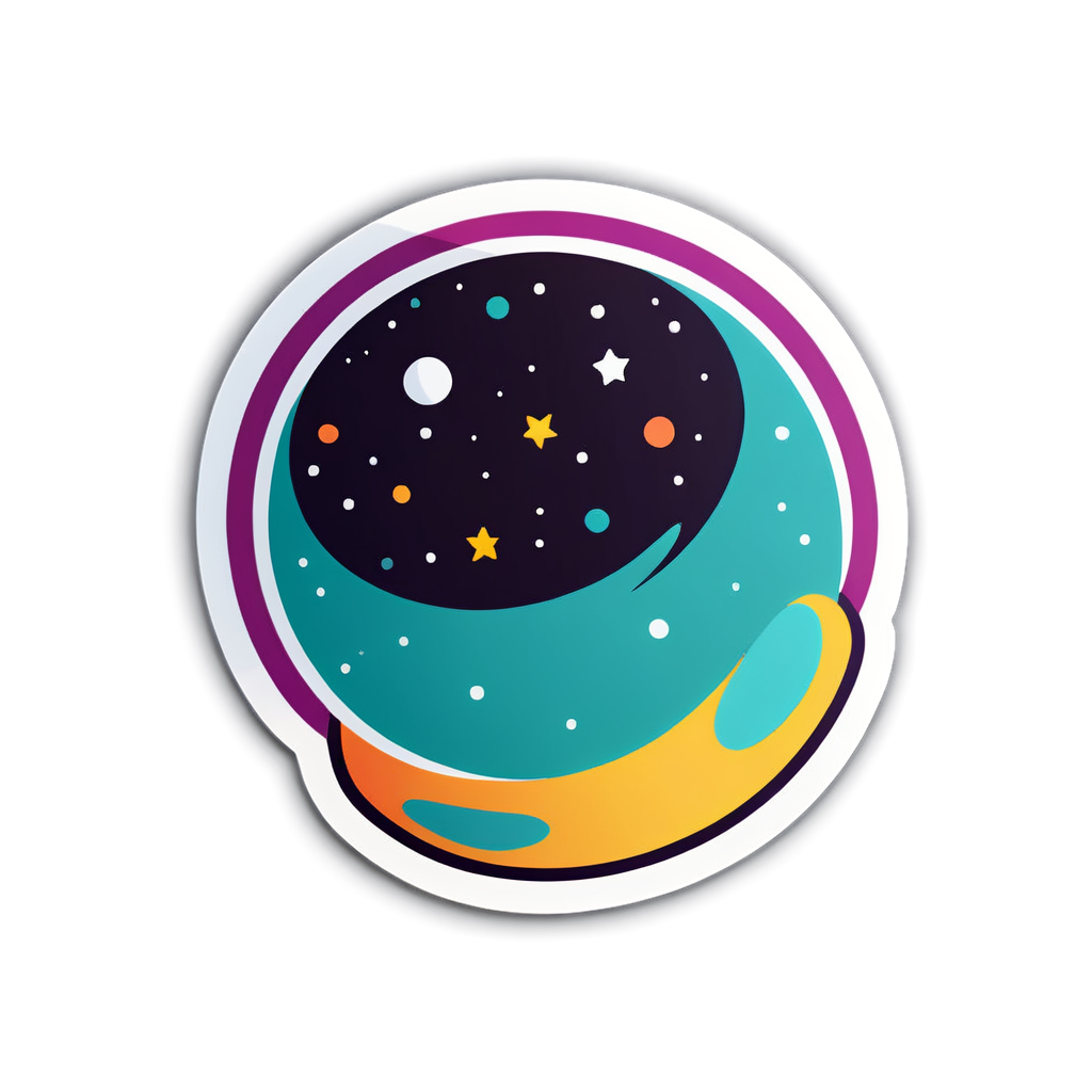 Cute Orbit Sticker