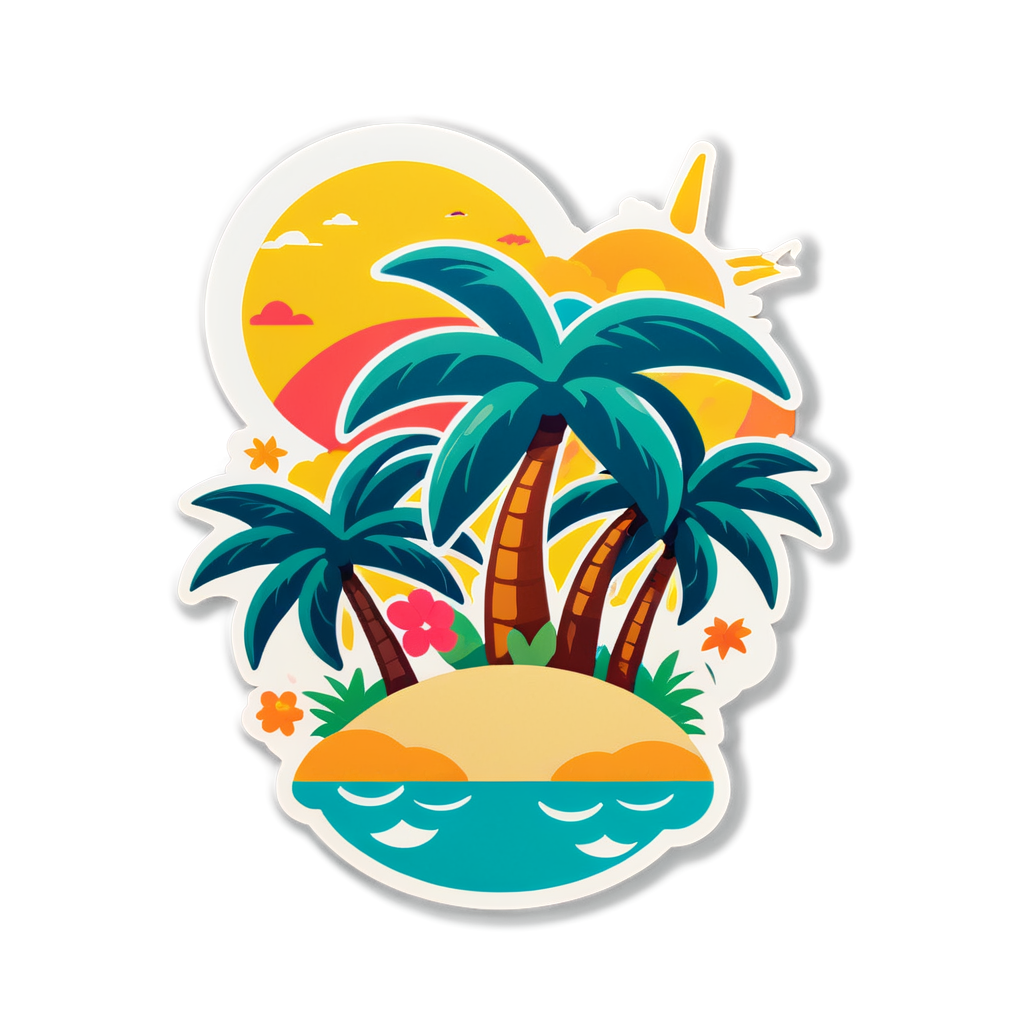 Cute Paradise Sticker