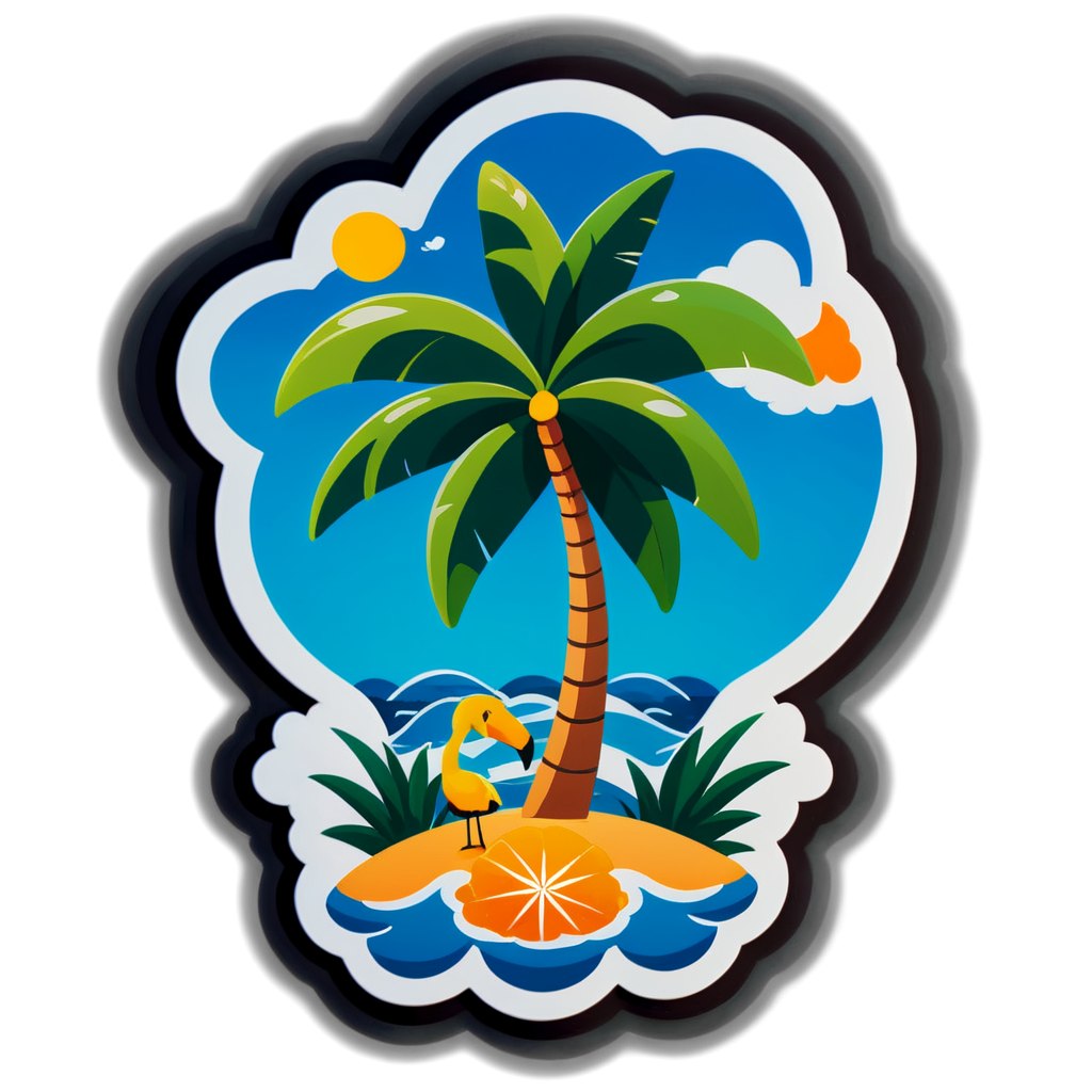 Cute Paradise Sticker