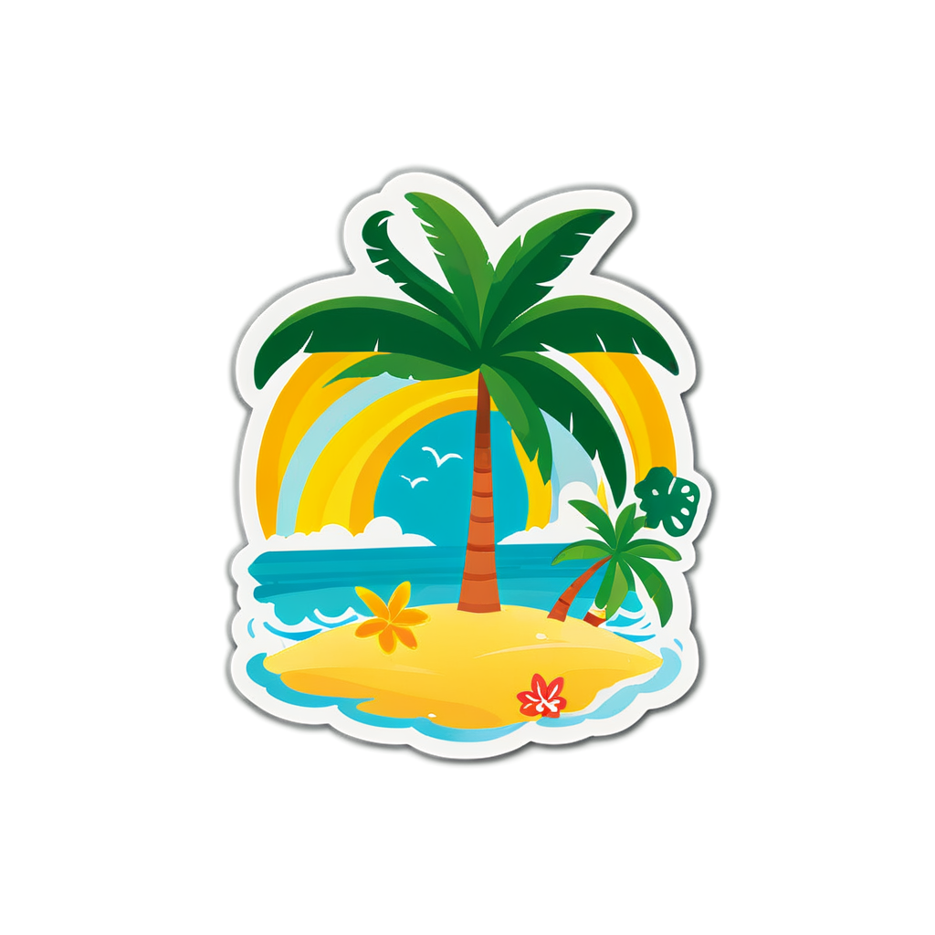 Cute Paradise Sticker