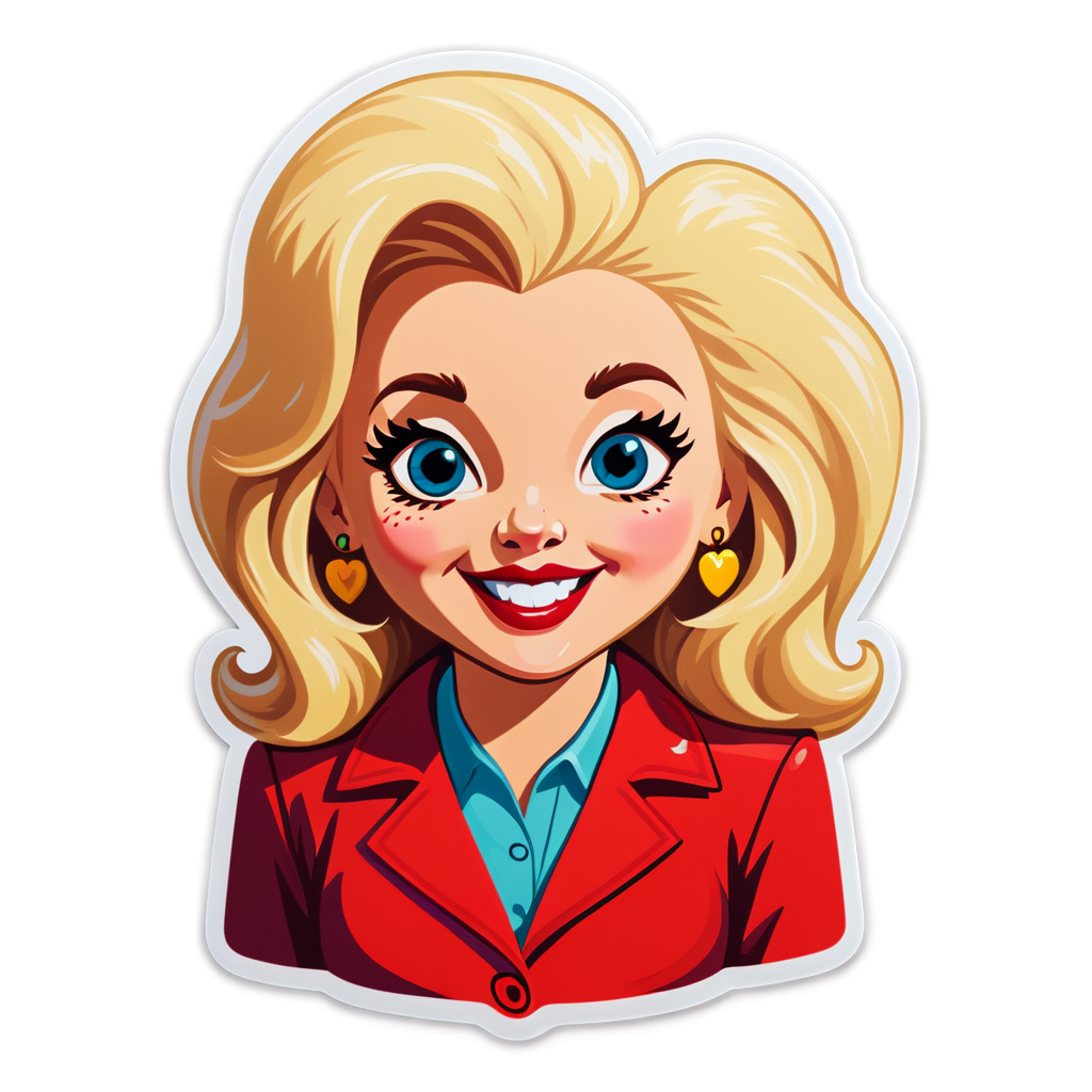 Cute Parton Sticker