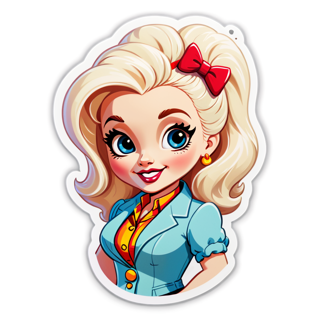 Cute Parton Sticker