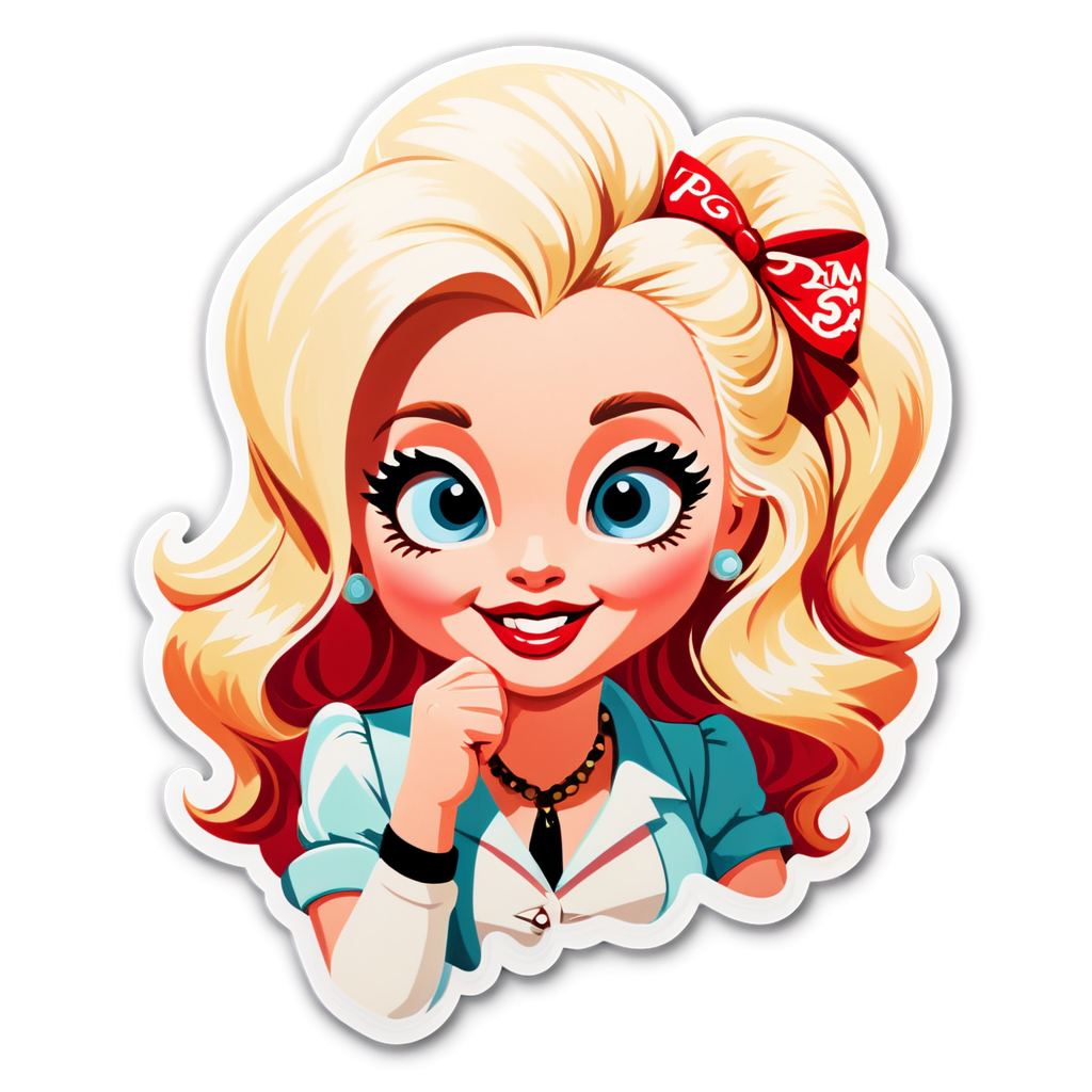 Cute Parton Sticker