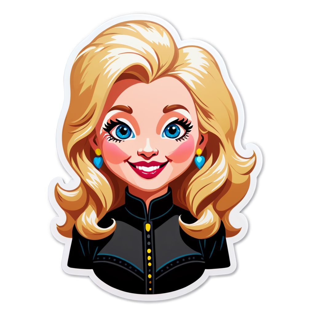 Cute Parton Sticker