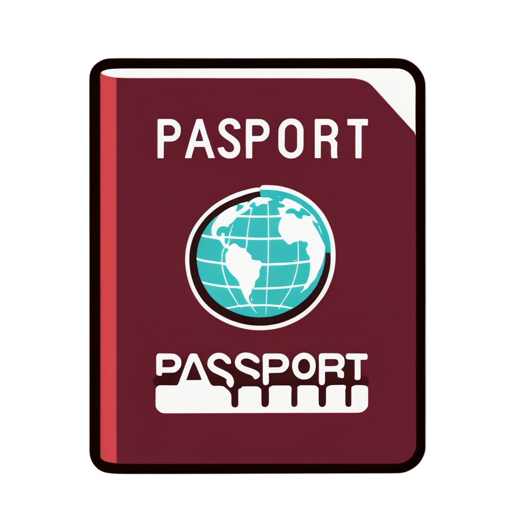 Cute Passport Sticker