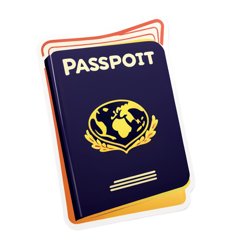 Cute Passport Sticker