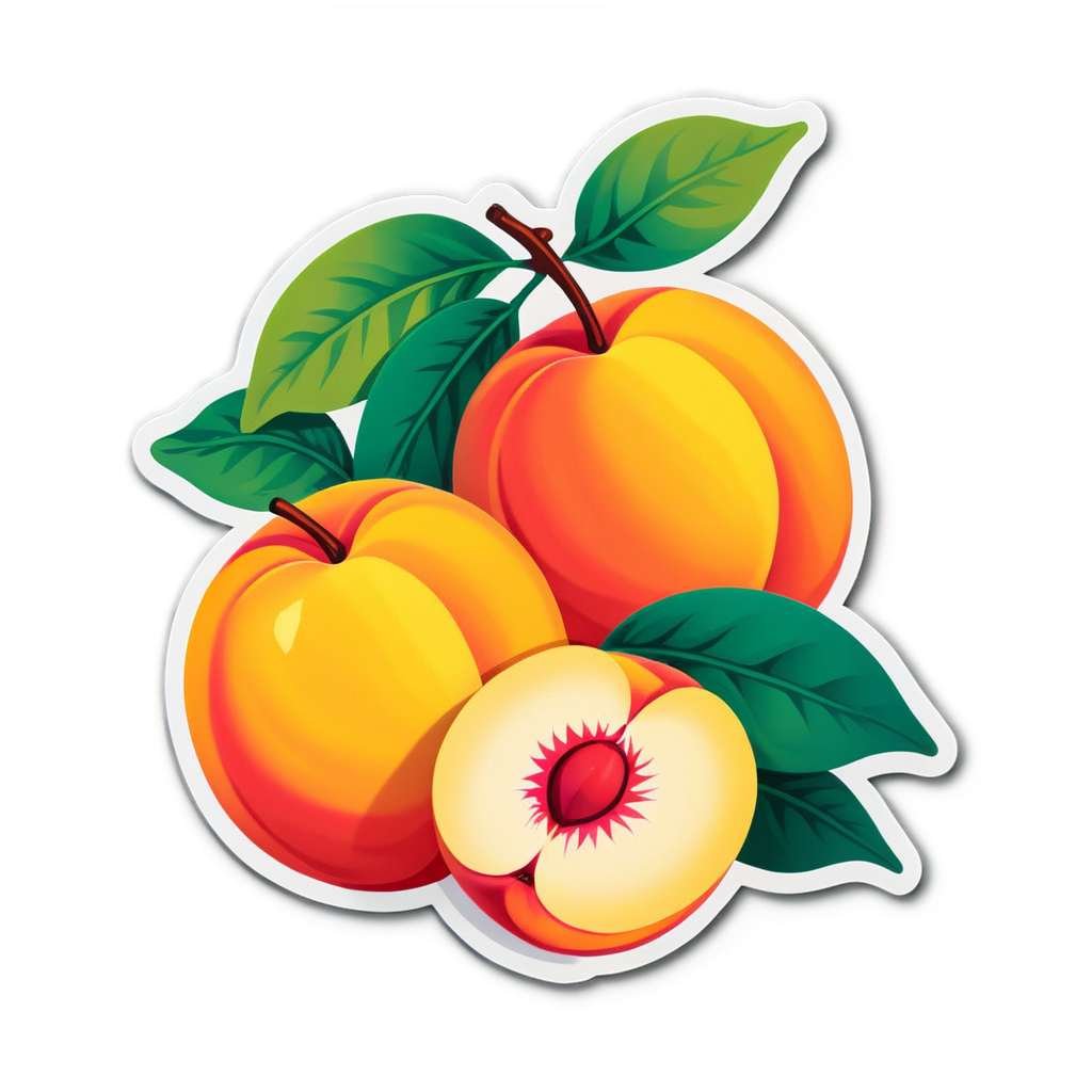 Peaches Sticker Ideas