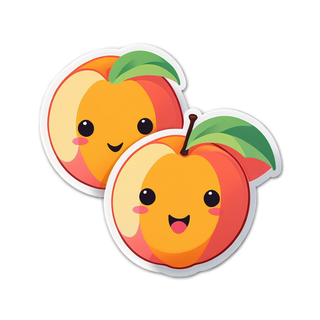 Peaches Sticker Ideas