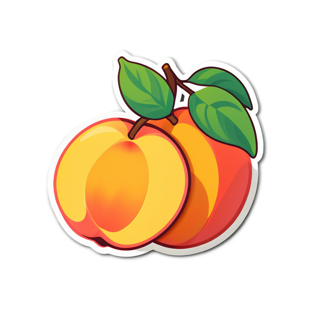 Cute Peaches Sticker