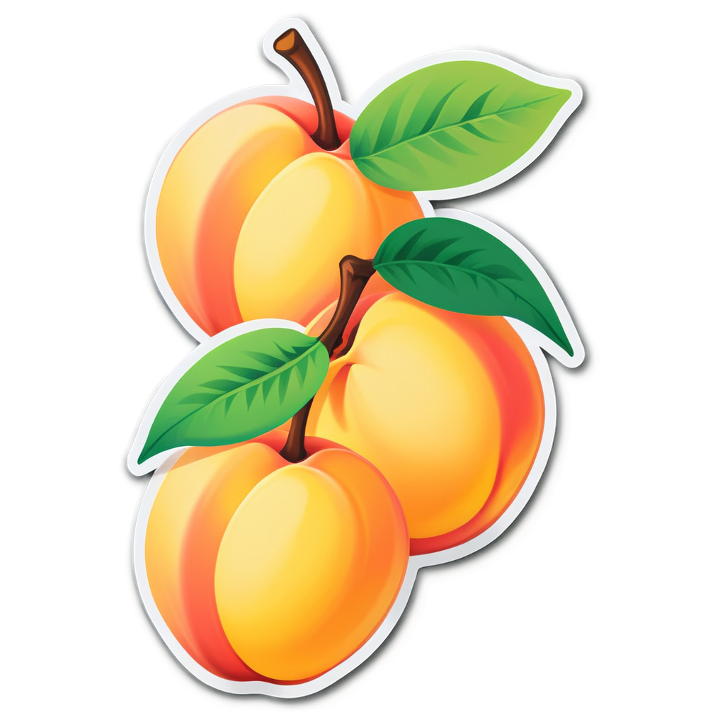 Cute Peaches Sticker