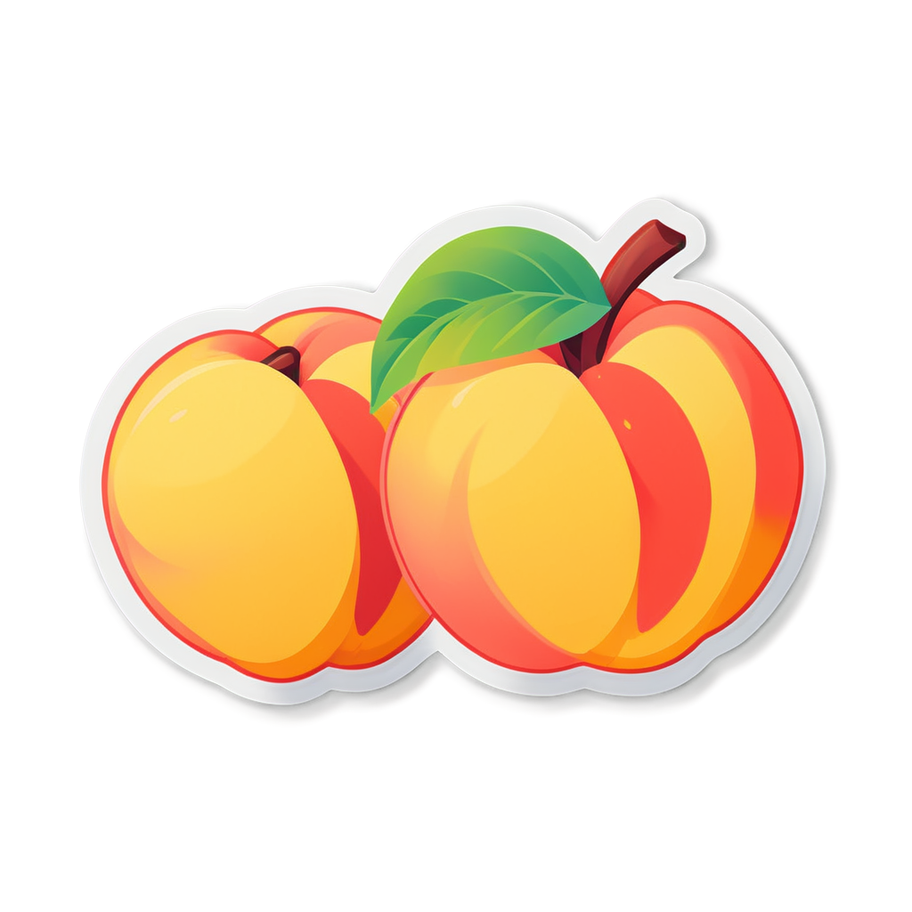 Cute Peaches Sticker