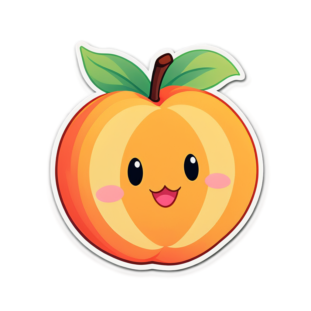 Cute Peachy Sticker