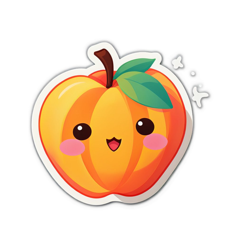 Cute Peachy Sticker