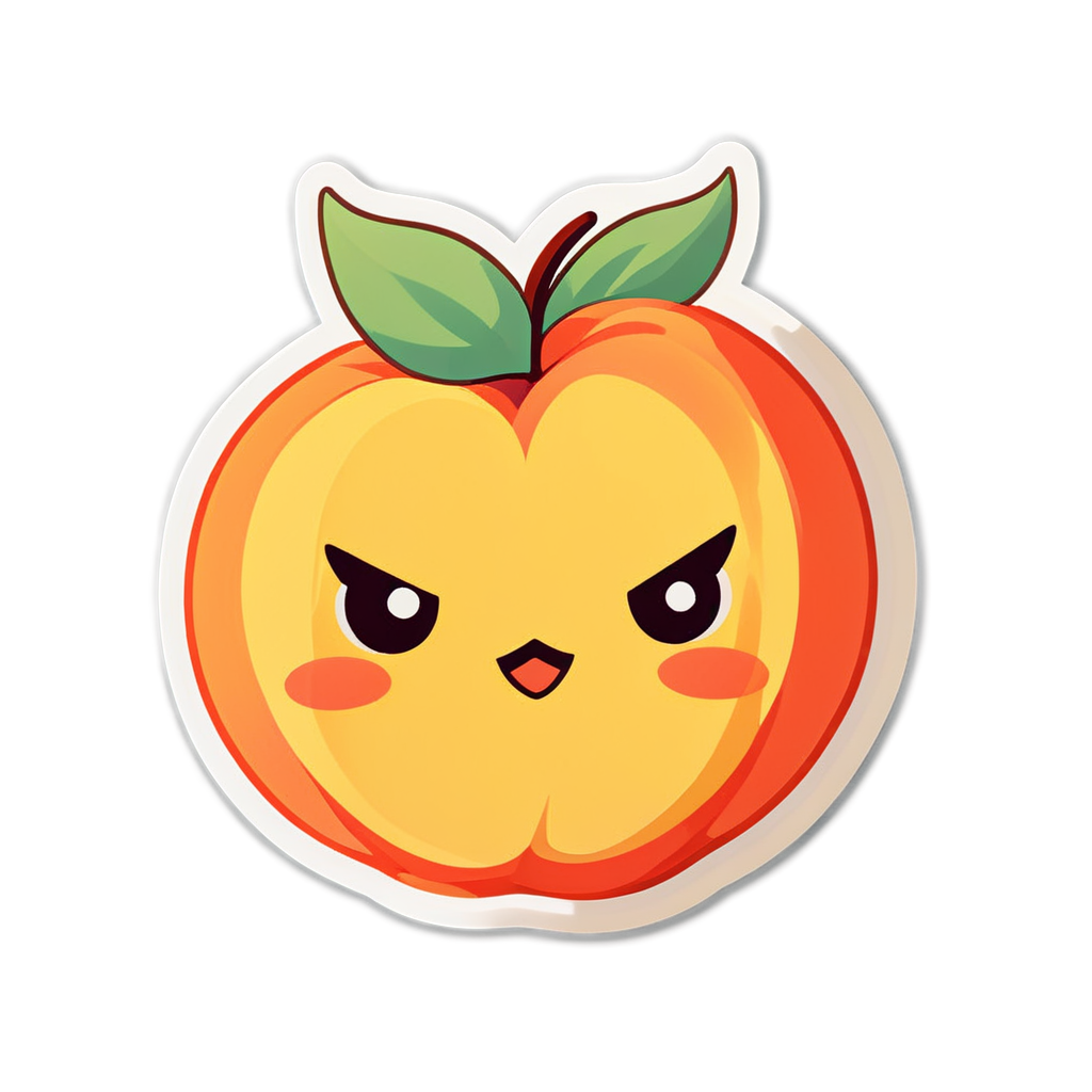 Cute Peachy Sticker