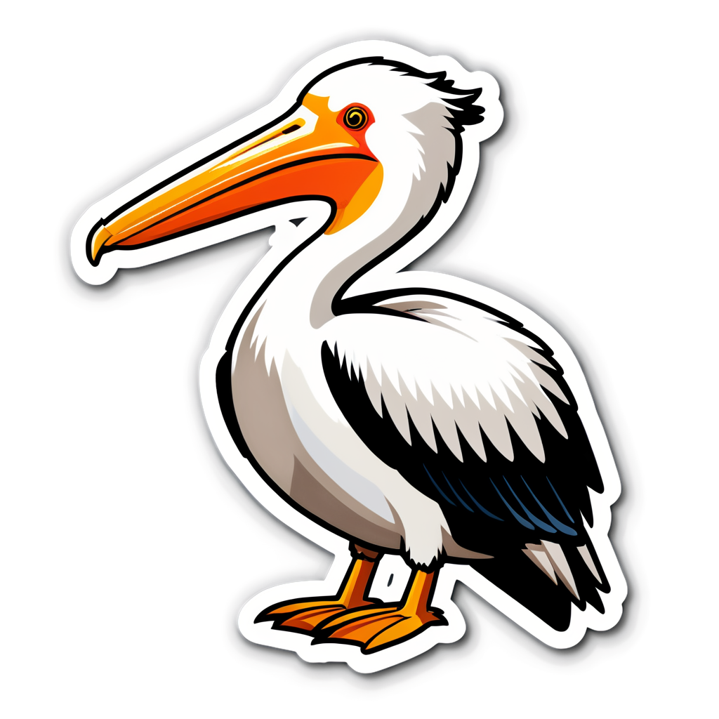 Cute Pelican Sticker