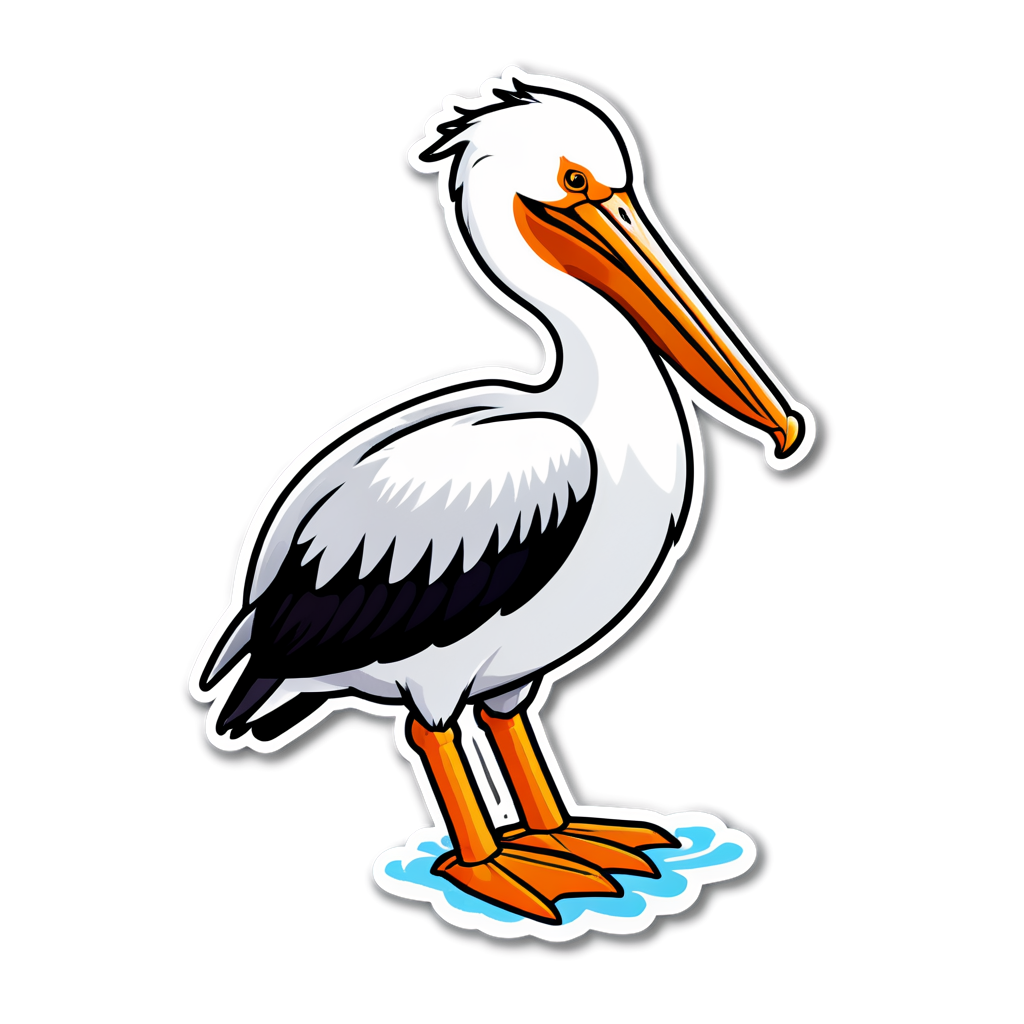 Cute Pelican Sticker