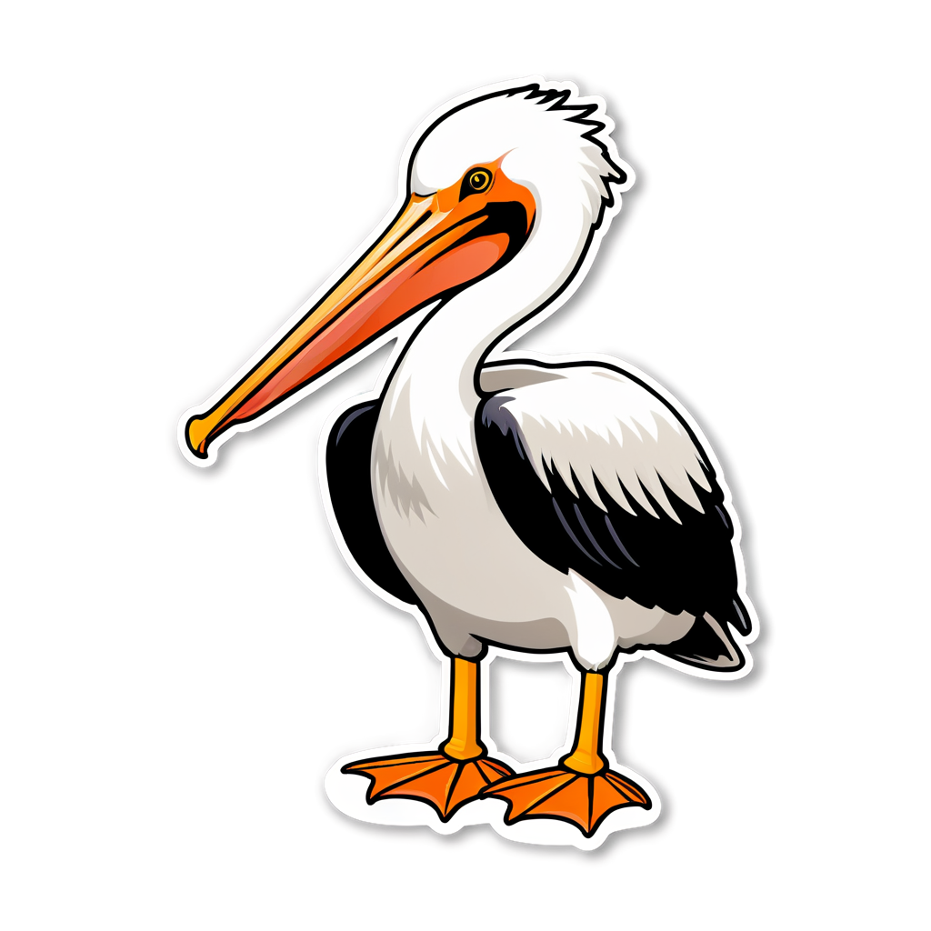 Cute Pelican Sticker