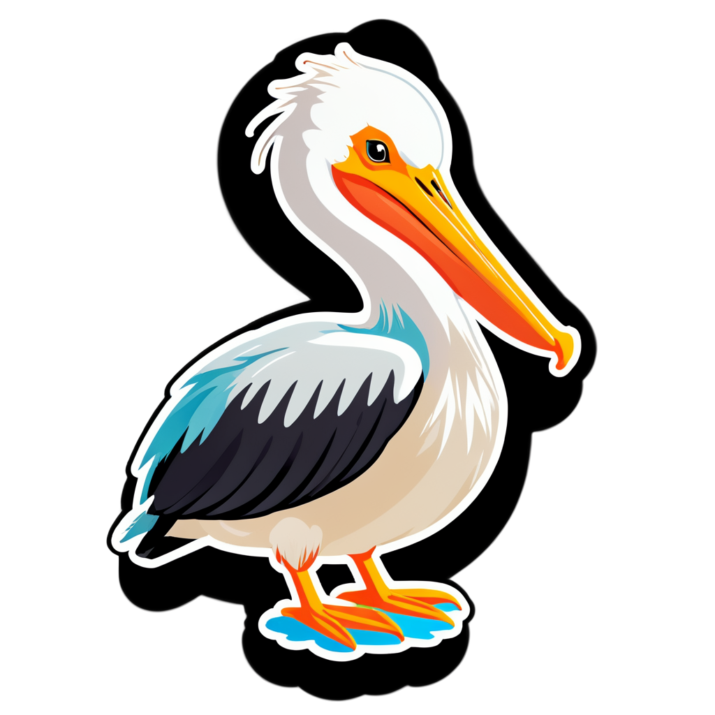 Cute Pelican Sticker