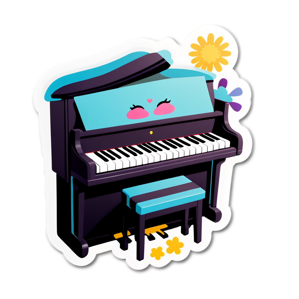 Piano Sticker Ideas