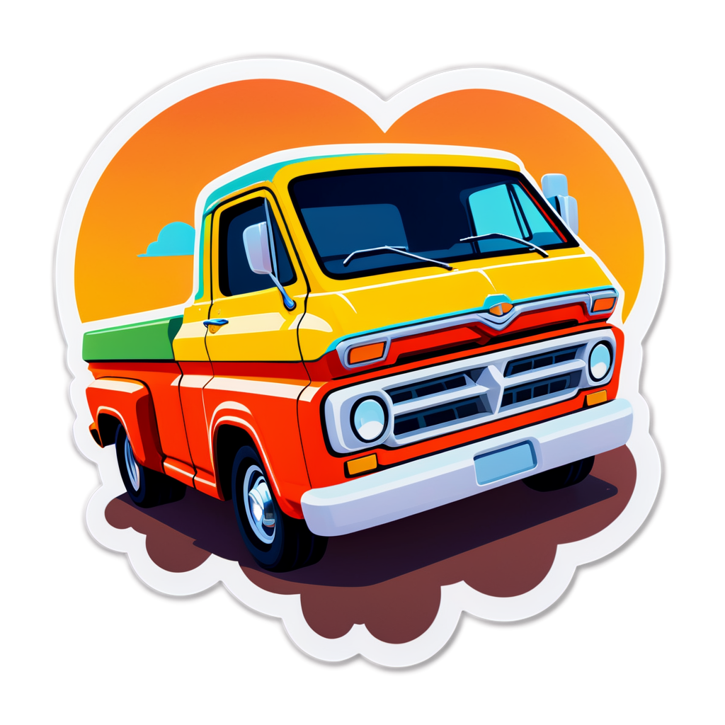 Cute Pickups Sticker